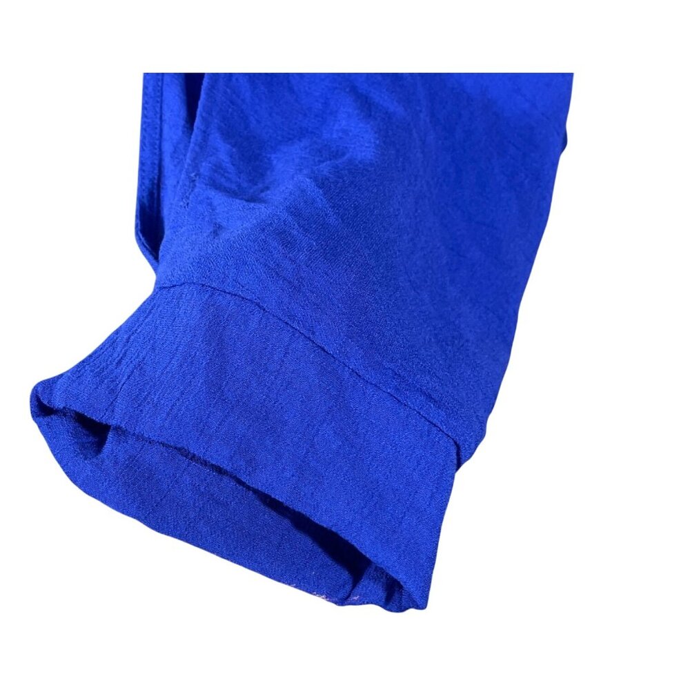 Soho Top Tunic Split Sleeve Cobalt Blue Size XL Extra Large Blouse - Picture 5 of 8